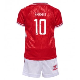 Denemarken Christian Eriksen #10 Thuis tenue Kids EK 2024 Korte Mouw (+ Korte broeken)